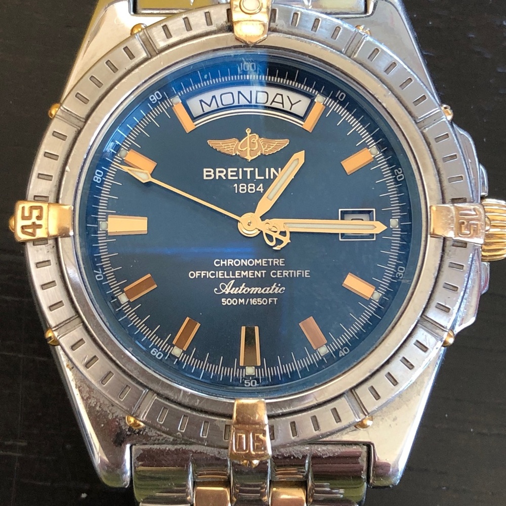 Men's Breitling Chronometer Automatic/Blue Dial